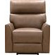 Marah Cashmere Taupe Leather Triple Power Recliner with USB Charging