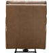 Marah Cashmere Taupe Leather Triple Power Recliner with USB Charging