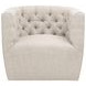Marcel Beige Upholstered Swivel Club Chair