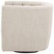 Marcel Beige Upholstered Swivel Club Chair
