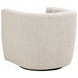 Marcel Beige Upholstered Swivel Club Chair