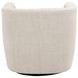 Marcel Beige Upholstered Swivel Club Chair