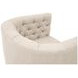 Marcel Beige Upholstered Swivel Club Chair