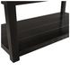 Evie White and Black Rectangular Marble Top Coffee Table with Casters
