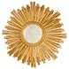 Margeaux Gold Leaf Sunburst Wall Mirror