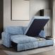 Finn Blue 46" Loveseat with Pop Up Sleeper