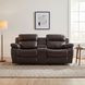 Marille Brown Double Glider Reclining 78" Loveseat