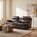 Marille Brown Double Glider Reclining 78" Loveseat