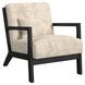 Freya Langley Cream Upholstered Chair with Kidney Pillow