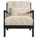 Freya Langley Cream Upholstered Chair with Kidney Pillow