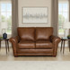 Maverick Cinnamon 67" Top Grain Leather Loveseat