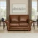 Maverick Cinnamon 67" Top Grain Leather Loveseat