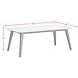 Megan White and Black 78" Rectangular Dining Table