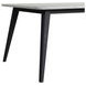 Megan White and Black 78" Rectangular Dining Table