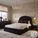 Marlow Black Velvet King Upholstered Panel Bed