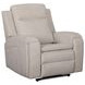 Mighty Buffy Cream Rocker Heat Massage Power Recliner with LED and USB Charging