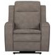 Mighty Buffy Taupe Rocker Heat Massage Power Recliner with LED and USB Charging