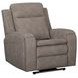 Mighty Buffy Taupe Rocker Heat Massage Power Recliner with LED and USB Charging