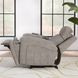 Mighty Buffy Taupe Rocker Heat Massage Power Recliner with LED and USB Charging