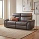 Maroni Dark Brown Power Double Reclining Loveseat with Power Headrests