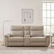 Maroni Taupe Power Double Reclining Console Loveseat with Power Headrests