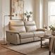 Maroni Taupe Power Double Reclining Loveseat with Power Headrests