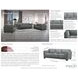 Preston Slate Leather 67" Loveseat