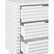 Mateo White Rectangular Side Table
