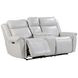 Atlantis Whisper Ivory Zero Gravity Power Reclining Console Loveseat With Power Headrest