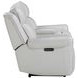 Atlantis Whisper Ivory Zero Gravity Power Reclining Console Loveseat With Power Headrest