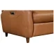 Austin Caramel Cream Leather 86" Power Reclining Sofa