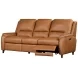 Austin Caramel Cream Leather 86" Power Reclining Sofa
