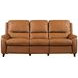 Avenleigh Caramel Cream Leather 86" Power Reclining Sofa
