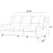 Austin Caramel Cream Leather 86" Power Reclining Sofa