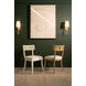 Britta White Lacquer Performance Fabric Dining Chair