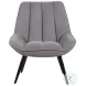 Astrid Gray Velvet Accent Chair