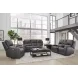 Belmont Autumn Fog Leather Zero Gravity Power Reclining with  USB Charging Living Room Set
