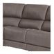Belmont Autumn Fog Leather 7 Piece Zero Gravity Modular Power Reclining Sectional with USB Charging