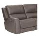 Belmont Autumn Fog Leather 7 Piece Zero Gravity Modular Power Reclining Sectional with USB Charging