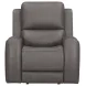 Belmont Autumn Fog Leather Zero Gravity Power Reclining with  USB Charging Living Room Set
