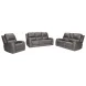 Belmont Autumn Fog Leather Zero Gravity Power Reclining with  USB Charging Living Room Set