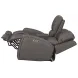 Belmont Autumn Fog Leather 77" Zero Gravity Power Reclining Loveseat with USB Charging