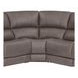 Belmont Autumn Fog Leather 7 Piece Zero Gravity Modular Power Reclining Sectional with USB Charging