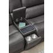 Belmont Autumn Fog Leather Gravity Modular Power Reclining Sectional with USB Charging