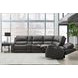 Belmont Autumn Fog Leather Gravity Modular Power Reclining Sectional with USB Charging