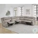 Finn Desert Taupe Performance Fabric Modular Reclining Sectional