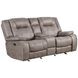 Blake Desert Taupe Performance Fabric Reclining Console Loveseat