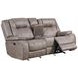 Blake Desert Taupe Performance Fabric Reclining Console Loveseat