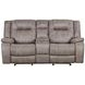 Blake Desert Taupe Performance Fabric Reclining Console Loveseat