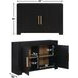 Aubrey Black 2 Door Server